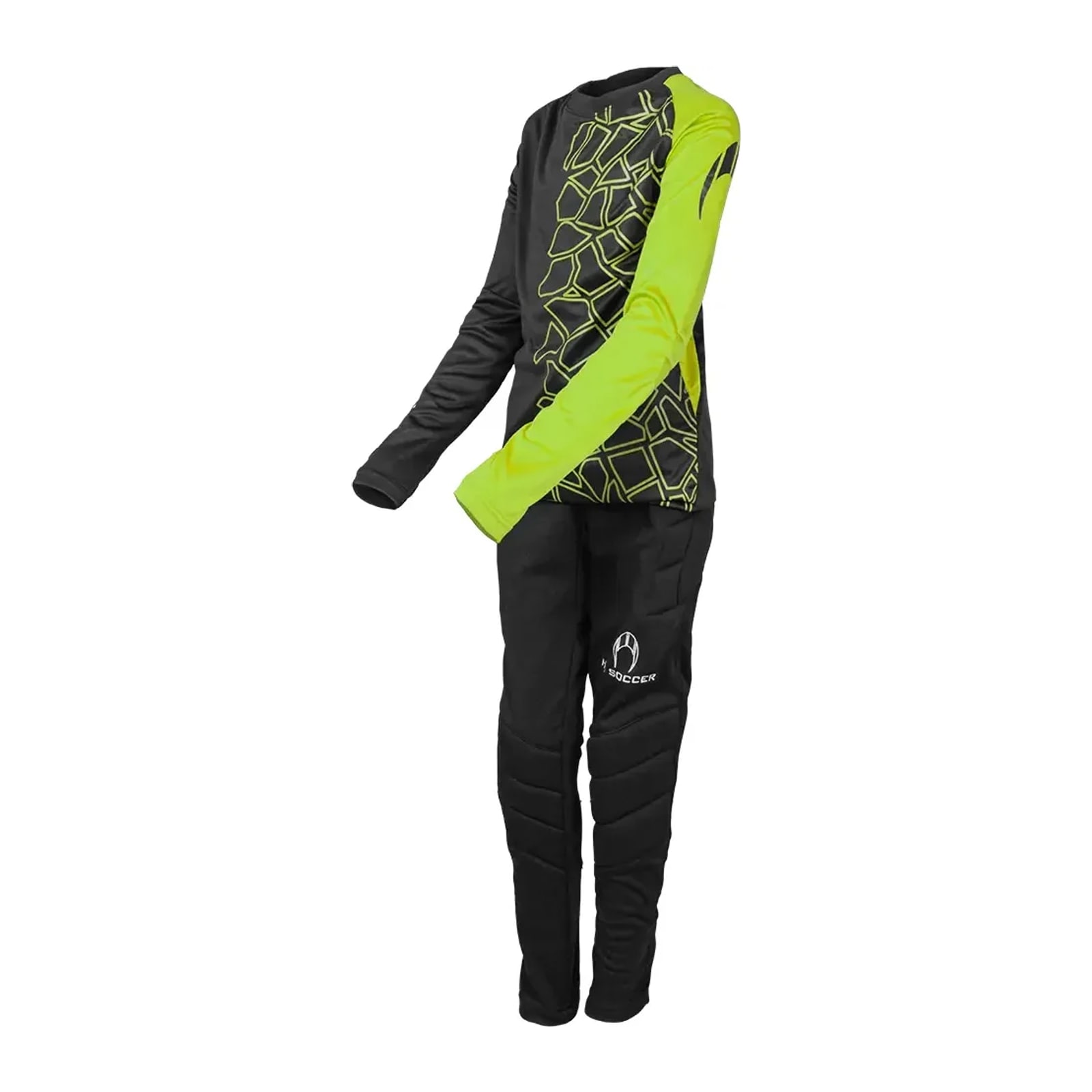 HO SOCCER KID KEEPER SET FRAKTUR LIME
